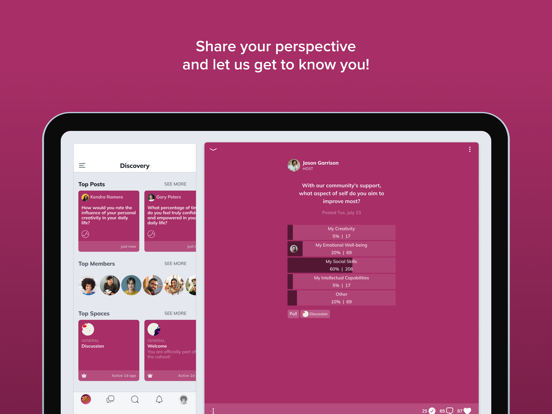 Wilder Community iPad screenshot 4 - Health & Fitness app