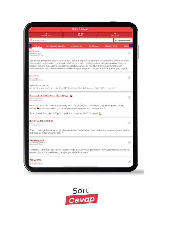 Berkay Türkkan Fitness iPad screenshot 7 - Health & Fitness app