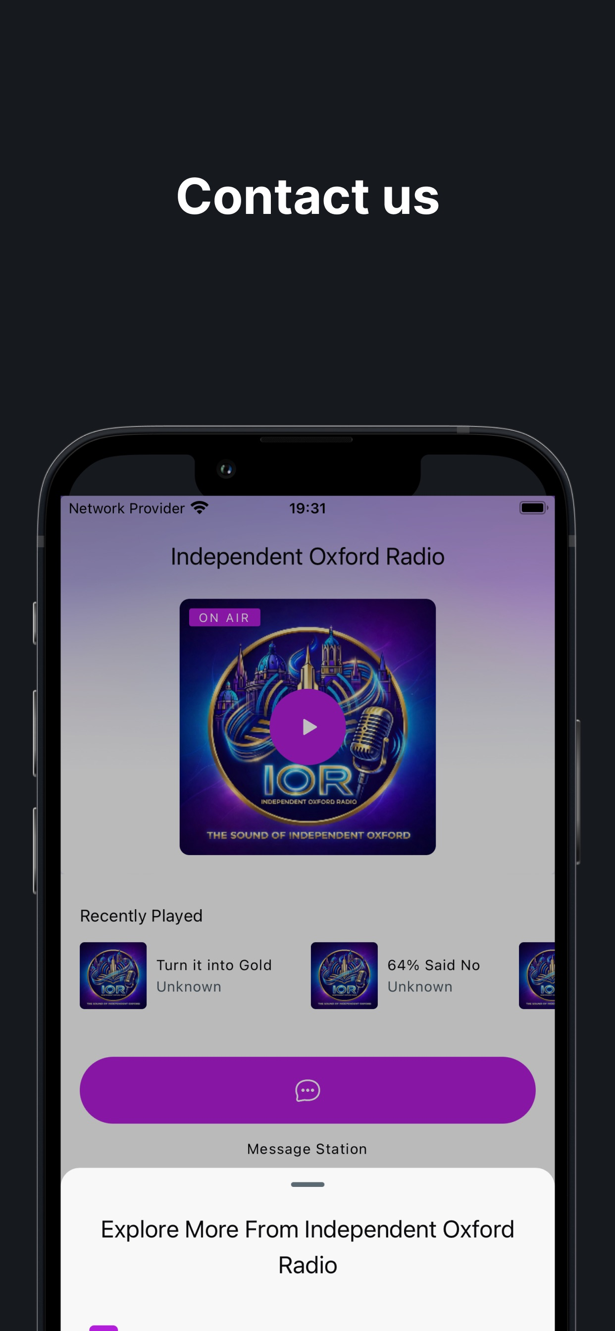 Independent Oxford Radio screenshot 3