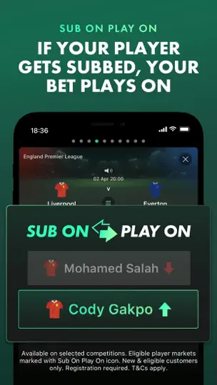Captura de pantalla de Bet365 - Apuestas Deportivas en iPhone 7