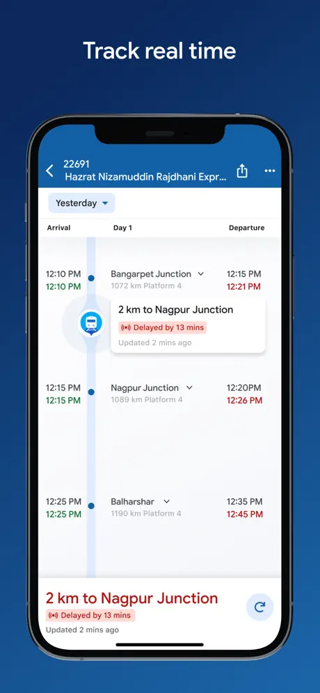 Where is My Train - by Google screenshot 4