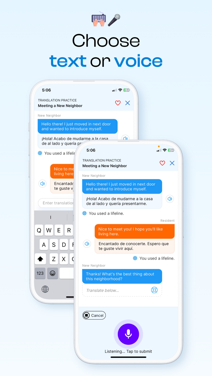 AI Language Practice - Bubblz