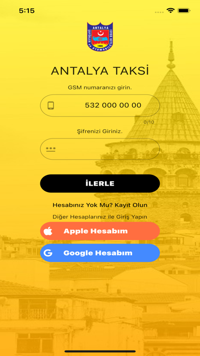Mersin Taksi Yolcu Screenshot