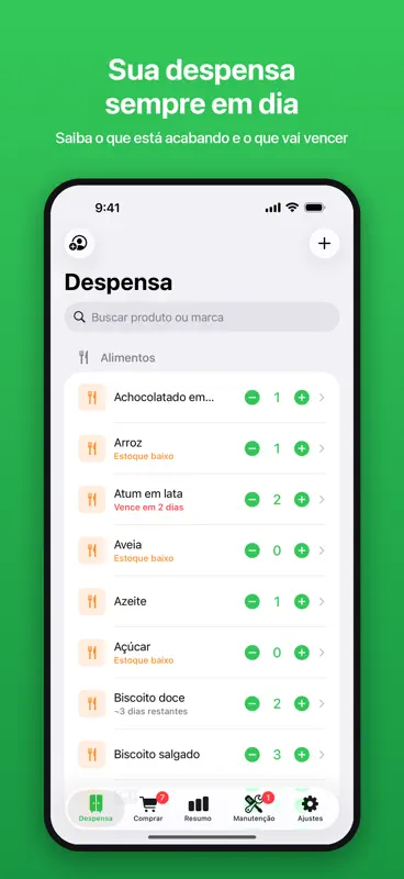 Despensa: Estoque da Casa screenshot 1 of 5