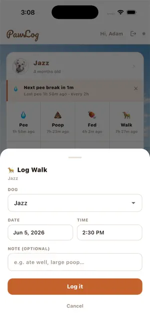 PawLog: Pet Health Log screenshot 2