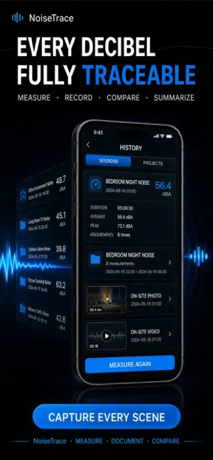 NoiseTrace - Decibel Meter screenshot 3