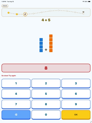 OwlyMath: Math Facts for Kids iPad screenshot
