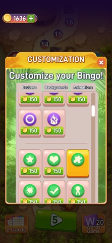 Bingo Words and Wildlife iPhone screenshot