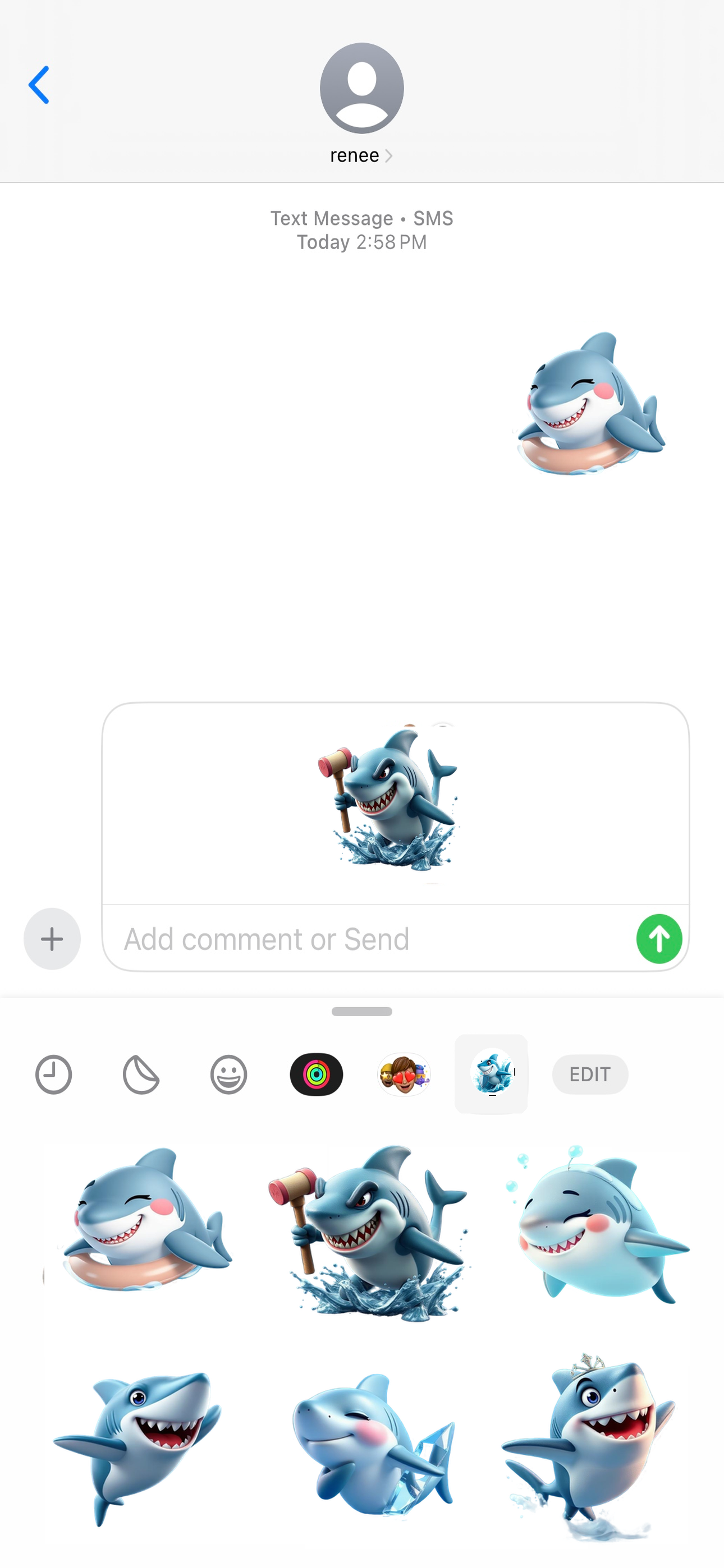 Splash Shark Stickers screenshot 4