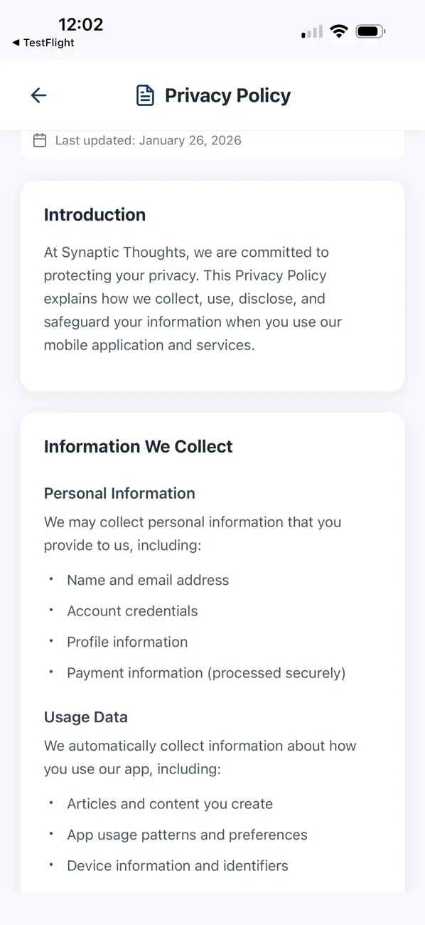 #6. Synaptic Thoughts (iOS) 게시자: PHONICLY AI LLC