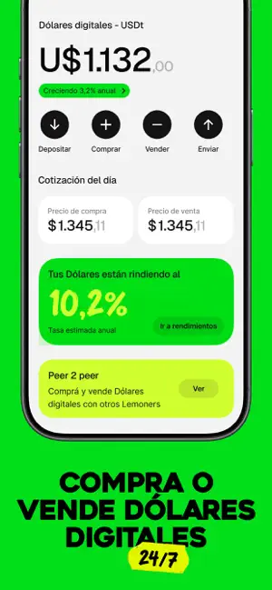 Lemon - Billetera virtual iPhone screenshot 4