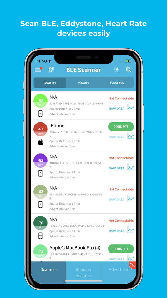 #1. BLE Scanner 4.0 (iOS) 由: Bluepixel Technologies LLP
