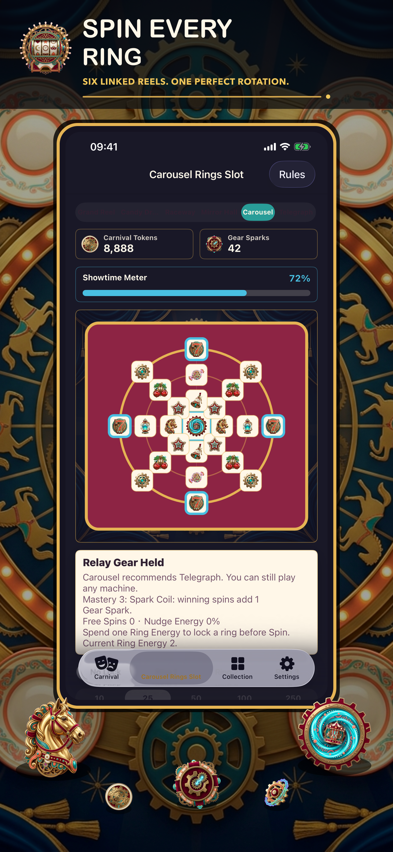 Clockwork Carnival Slot screenshot 3