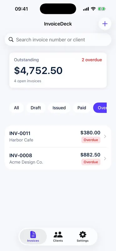 InvoiceDeck screenshot 4 of 5