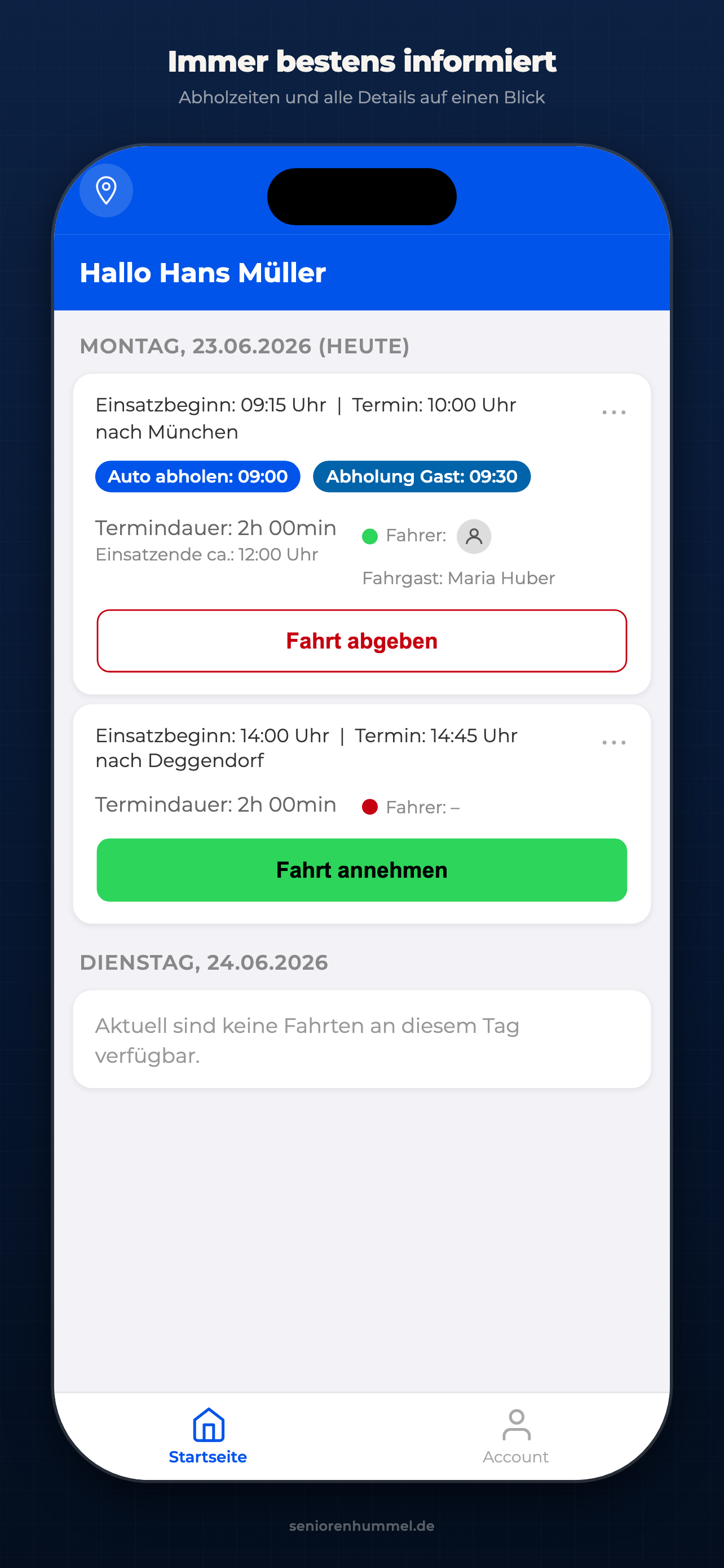 Seniorenhummel screenshot 2