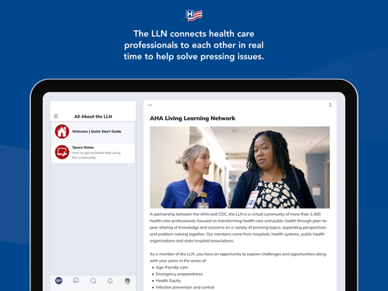 AHA Living Learning Network iPad screenshot 1 - Medical app