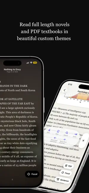 Focal: RSVP PDF/EPUB Reader screenshot 3