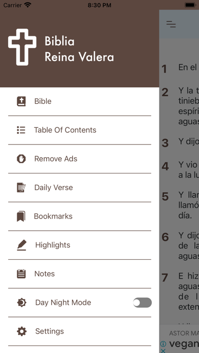 Screenshot #1 pour Biblia Reina Valera (Spanish)