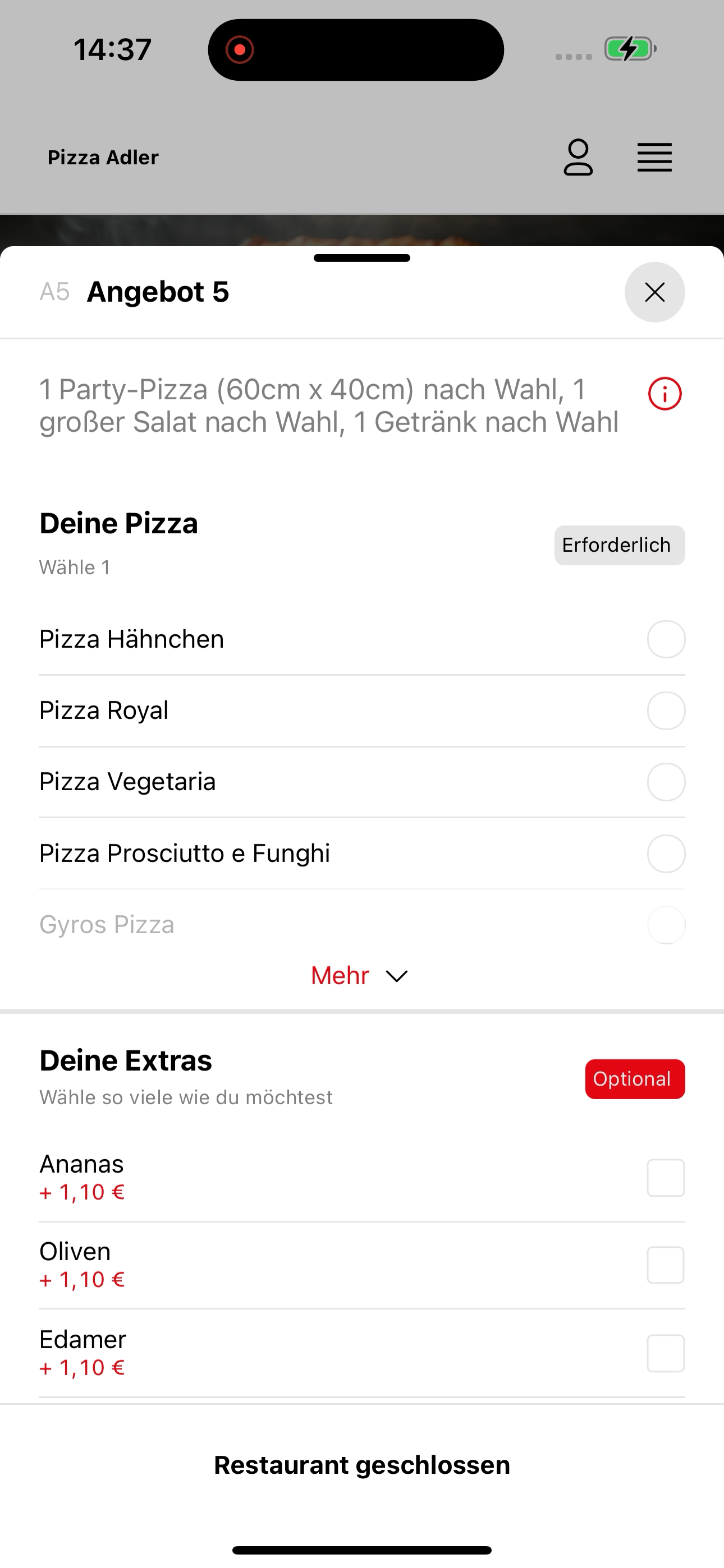 Pizza Adler DE screenshot 7