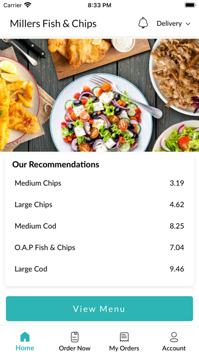 Millers Fish & Chips Ipswich Screenshot