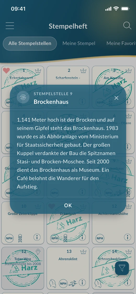 Harz App - mit Stempelheft screenshot 5
