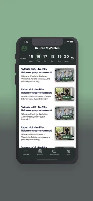 MyPilates LT screenshot 2