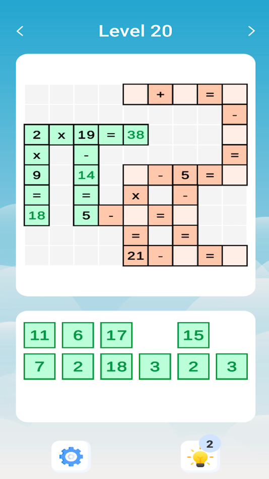 #3. Puzzle Math: Number Cross Game (iOS) 来自: ismail budak