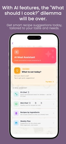 AI Recipe Generator: ChefGPT iPhone screenshot