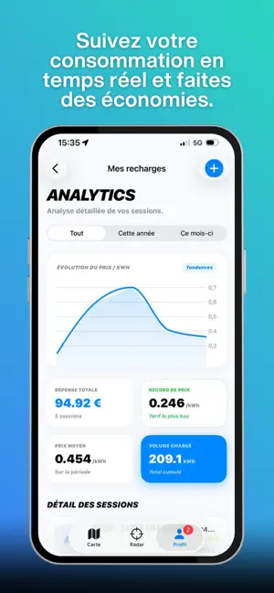 MyCharge - Bornes de recharge iPhone screenshot 4