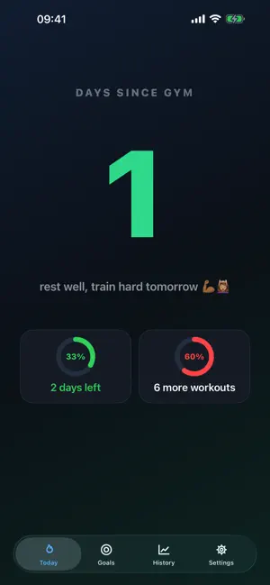 DaysSinceGym screenshot 4