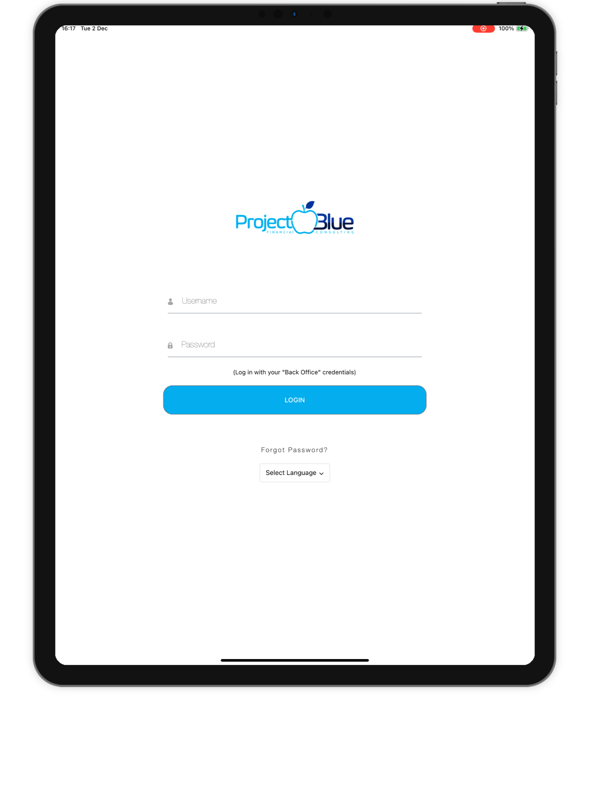 Project Blue App