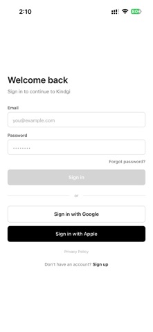 Kindgi screenshot
