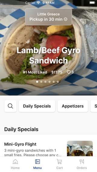 Little Greece iPhone screenshot 2 - Food & Drink app