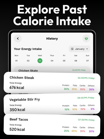 Food Calorie Counter, Tracker iPad screenshot