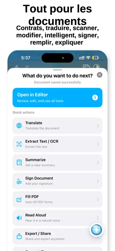 Scanner Traducteur et Document screenshot 1 of 10