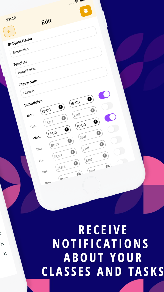 Organize your classes 4Studies