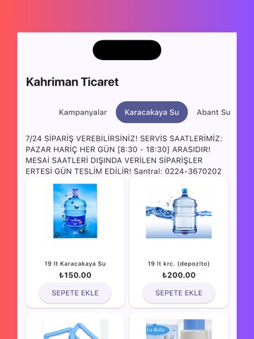 Kahriman Ticaret iPad screenshot