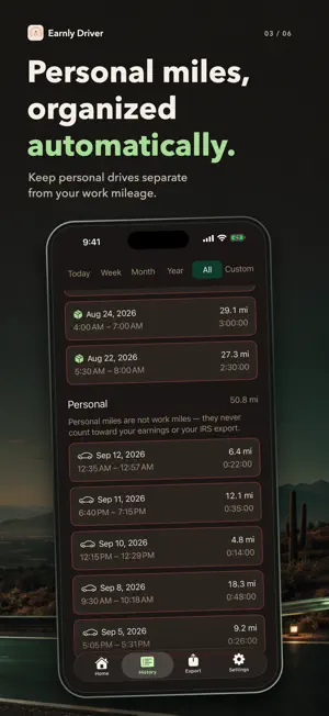 Earnly: Gig Driver Mileage screenshot 3