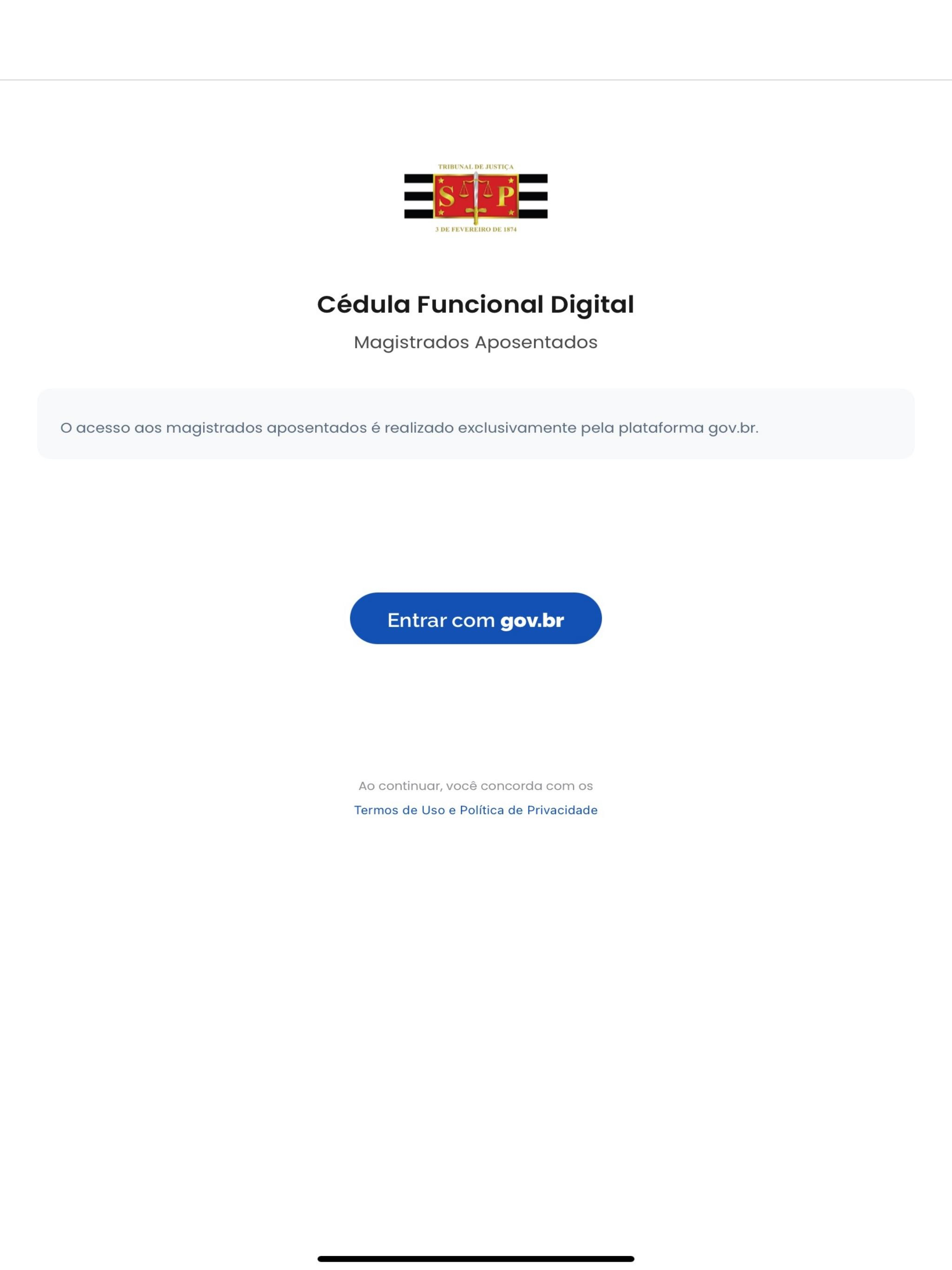 Cédula Magistrados Apos. TJSP screenshot 8