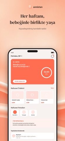 Annistan: Pregnancy Tracker iPhone screenshot