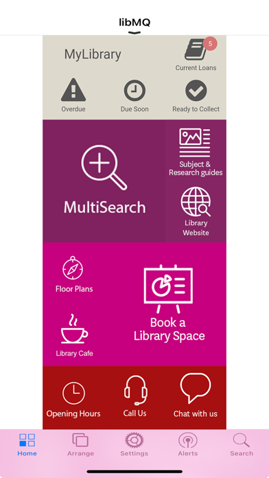 libMQ Macquarie Uni Library Screenshot