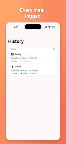 Fed? Pet Feeding Tracker & Log Screenshot 6 of 8