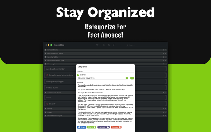 Save My AI Prompts - PromptBox