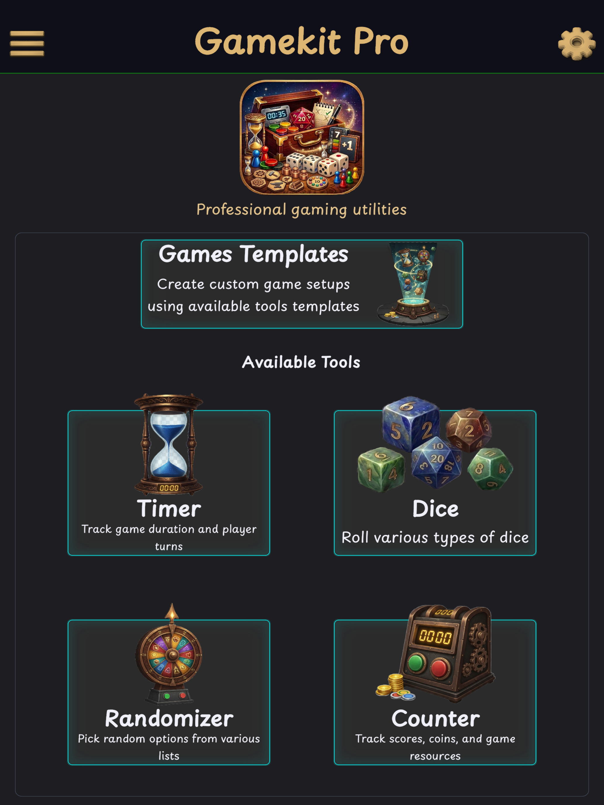 GameKit Pro: Board Game Tools