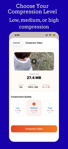 Video Compressor - VidQing screenshot