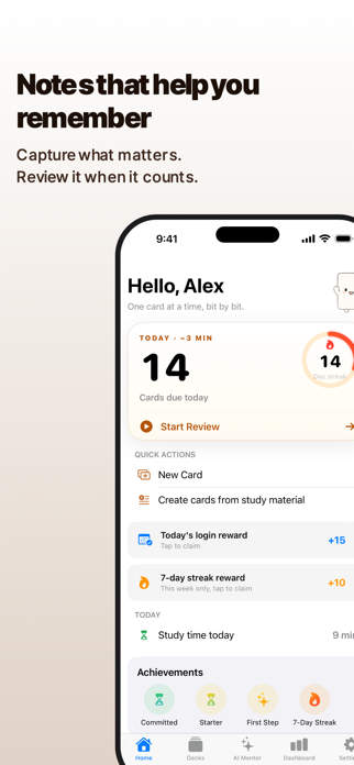 Memento Notes: Flashcards Screenshot 1 of 6
