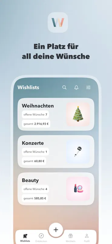 Wishlists - dein Wunschzettel screenshot 1 of 5
