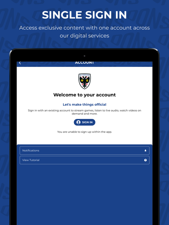 AFC Wimbledon iPad screenshot 7 - Sports app