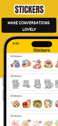Cat Stickers & wallpapers + screenshot