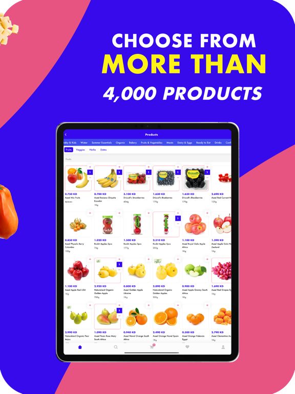 Fiz - Groceries In Minutes iPad screenshot 4 - Food & Drink app